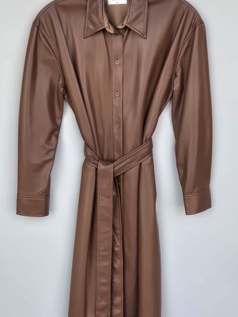 BABATON Brown Belted long DRESS - XS